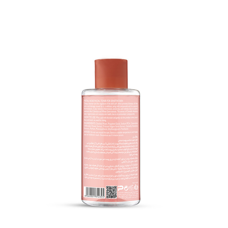 تونر صورت پتال رز مناسب پوست حساس 150mL