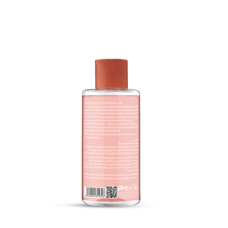 تونر صورت پتال رز مناسب پوست نرمال 150mL